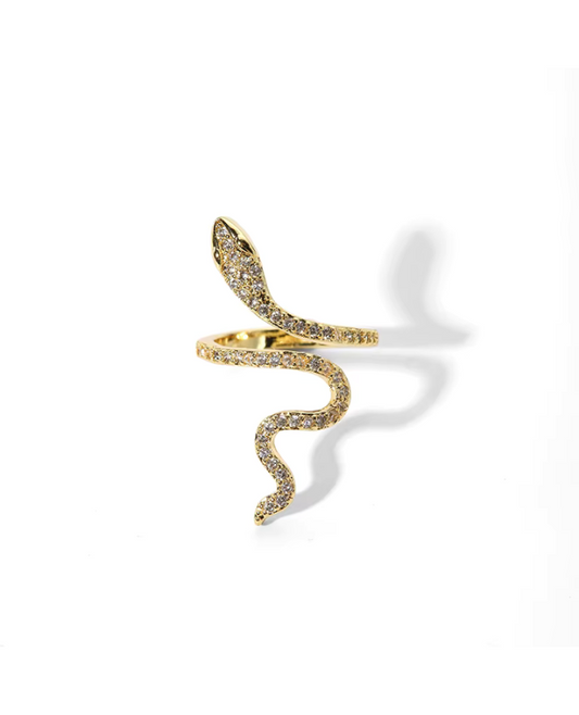 Snake Motif Statement Ring