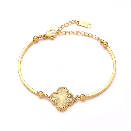 Leaf Clover Bracelet 18K gold-plated